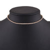 Shiny Zircon Necklace Short Choker Necklace Jewelry for Women Christmas Crystal Necklace Gold Plated Necklace Silver-plated