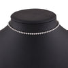 Shiny Zircon Necklace Short Choker Necklace Jewelry for Women Christmas Crystal Necklace Gold Plated Necklace Silver-plated