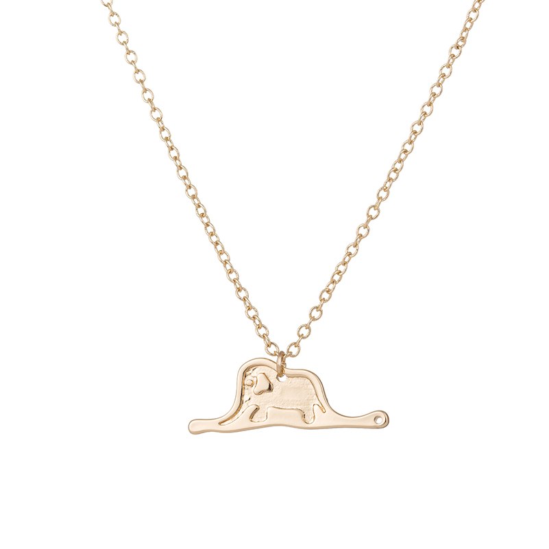 Le Petit Little Prince Necklace Good Luck Baby Cute Elephant in Snake Charm Pendant Necklaces for Women Choker N237