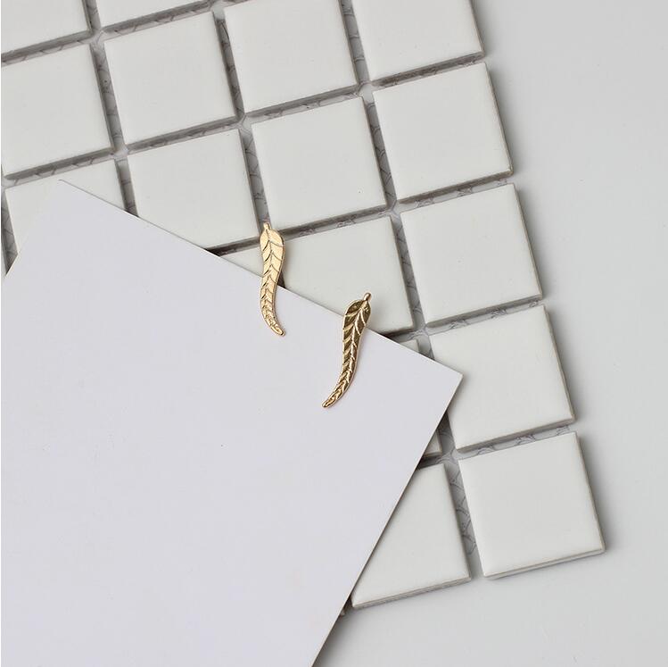 New Leaf Earrings Gold Feather Earrings for Women Accessories Gifts Plant Earings Fashion Jewelryboucle d'oreille