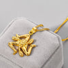 Sicily Italy Cities Flag Pendant Necklaces Gold Color Water wave chain Choker Women Italian Sicilia Jewelry Gifts Souvenir