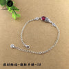 S925 Sterling Silver Garnet Bracelet features national wind hand string to attract money and ward off evil spirits.