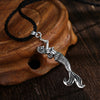 Silve Mermaid Necklace For Women Siren Charm Seaman Ocean Jewely Viking Slavic Pendant Necklace Dropship