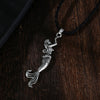 Silve Mermaid Necklace For Women Siren Charm Seaman Ocean Jewely Viking Slavic Pendant Necklace Dropship