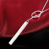 Silver 925 Long Circle Bar Pendants Necklace Chains For Women Valentine's Gift Jewelry