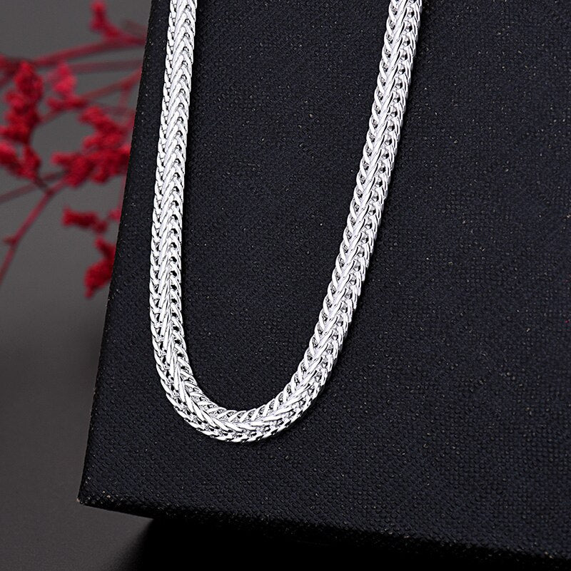 Silver Color 20 Inch Snake Link Chain Female Necklace For Women Jewelry Accessories   Items GaaBou