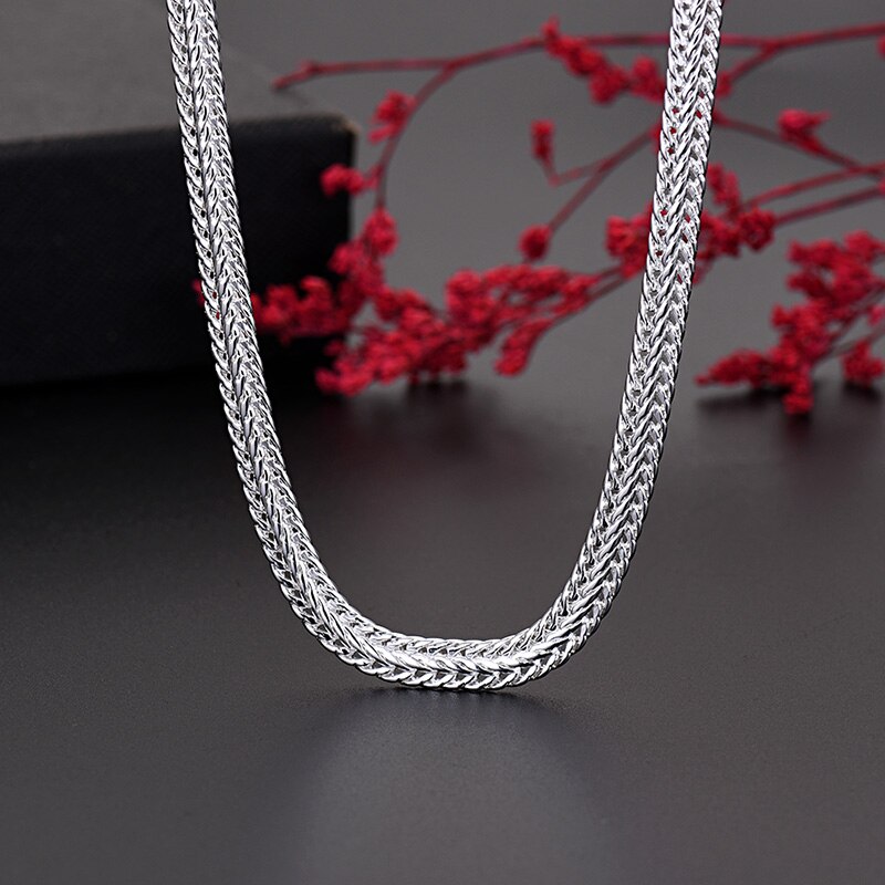 Silver Color 20 Inch Snake Link Chain Female Necklace For Women Jewelry Accessories   Items GaaBou