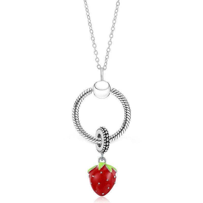 Silver Color 45cm Chain Necklace For Men Women Girls Crystal Pendant Necklaces Jewelry Gift Collares Para Mujer 2022 New