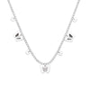Silver Color Butterfly Pendant Necklace for Women Shiny Crystal Clavicle Chain Design Jewelry Anniversary Gift 2022