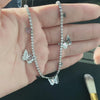 Silver Color Butterfly Pendant Necklace for Women Shiny Crystal Clavicle Chain Design Jewelry Anniversary Gift 2022