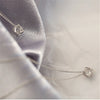 Silver Color Cube Cubic AAA  Zircon Necklace European Style Ball Shape Pendant Chain Necklace Jewelry For Women Girl