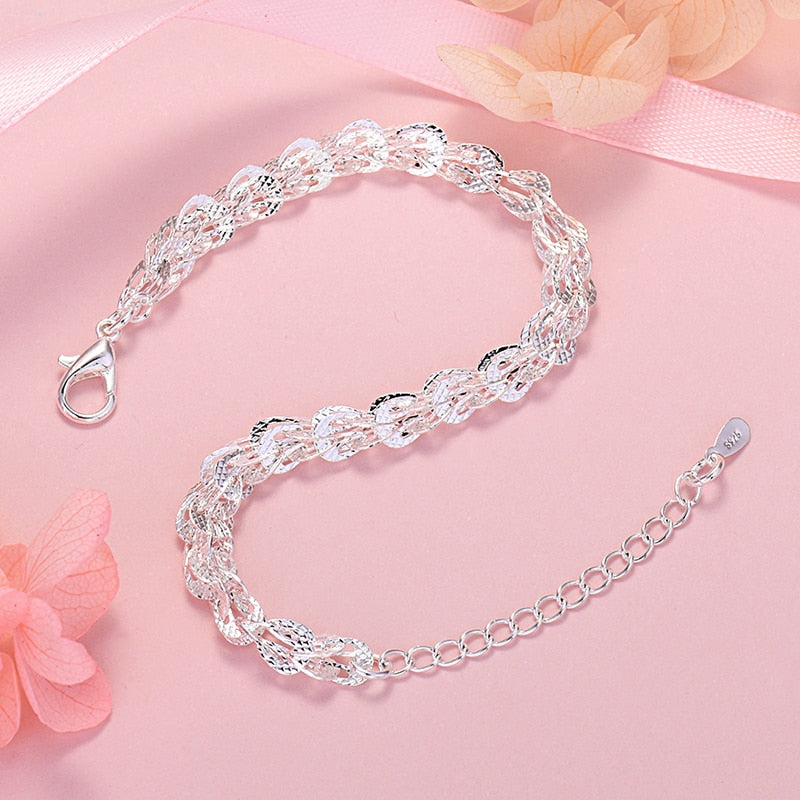 Silver Color Geometry Bracelet For Women Designer Jewelry Accessories  Gift Female  Items Christmas GaaBou