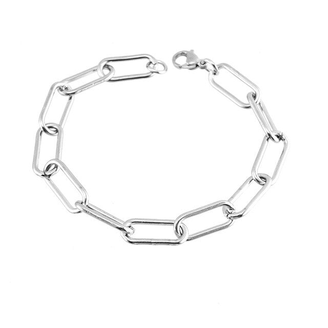 Silver Color /Golden Stainless Steel St Benedict Medal Bracelet For Women Men Metal San Benito Metal Lock Chain Bohemia Bracelet