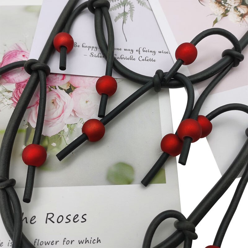 Silver Color  Handcrafted Necklace Choker Rubber Jewelry Trinket Christmas necklaces Geometric Minimalist Art Street Style Punk