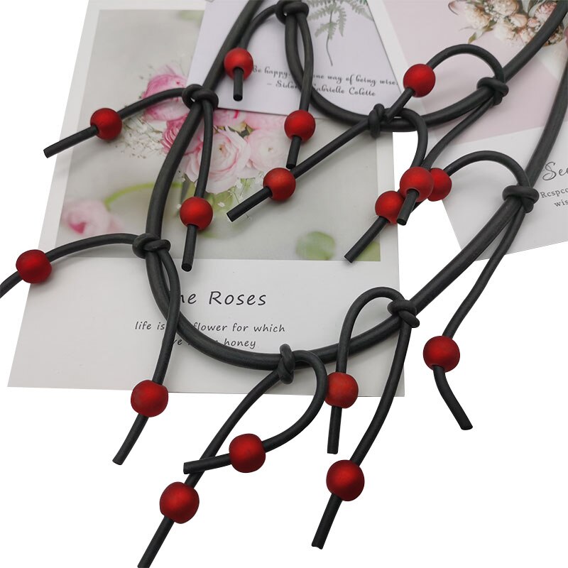 Silver Color  Handcrafted Necklace Choker Rubber Jewelry Trinket Christmas necklaces Geometric Minimalist Art Street Style Punk