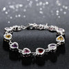 Silver Color Heart Crystal Chain Bracelet For Women  Designer Jewelry 2022 Trend  Christmas GaaBou Jewellery