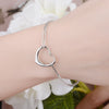 Silver Color Heart LOVE Box Chain  Bracelets For Women Jewelry Gift Female  Items Christmas GaaBou