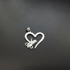 Silver Color Heart Love Jewelry Necklace Tools Scissor Comb Pendants Necklace Barber Shop Hair Dresser Present Necklace Collar