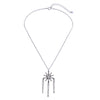 Silver Color Rhinestone Star Pendant Necklace Simple Fashion Vintage Jewelry Online Shopping India