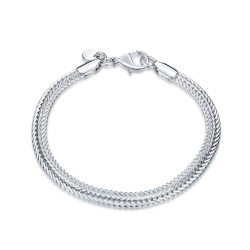 Silver Color Snake Chian Bangle Bracelet For Women  Designer Jewelry Accessories   Christmas GaaBou