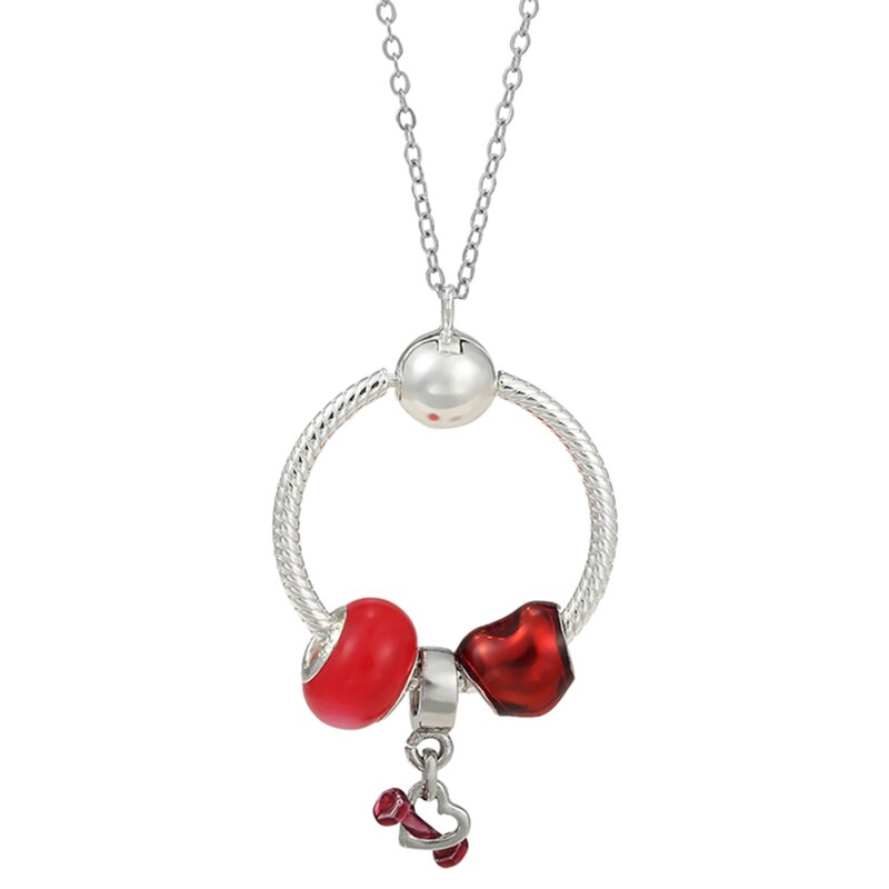 Silver Color Star Rainbow Necklaces Fit Original Charms Silver Plated Fine Necklaces For Women Men DIY Jewelry Gift