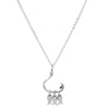 Silver Color Three Little Fish Pendant Originality Necklaces Lucky Fish Hook Necklace For Women Jewelry Girl Gift