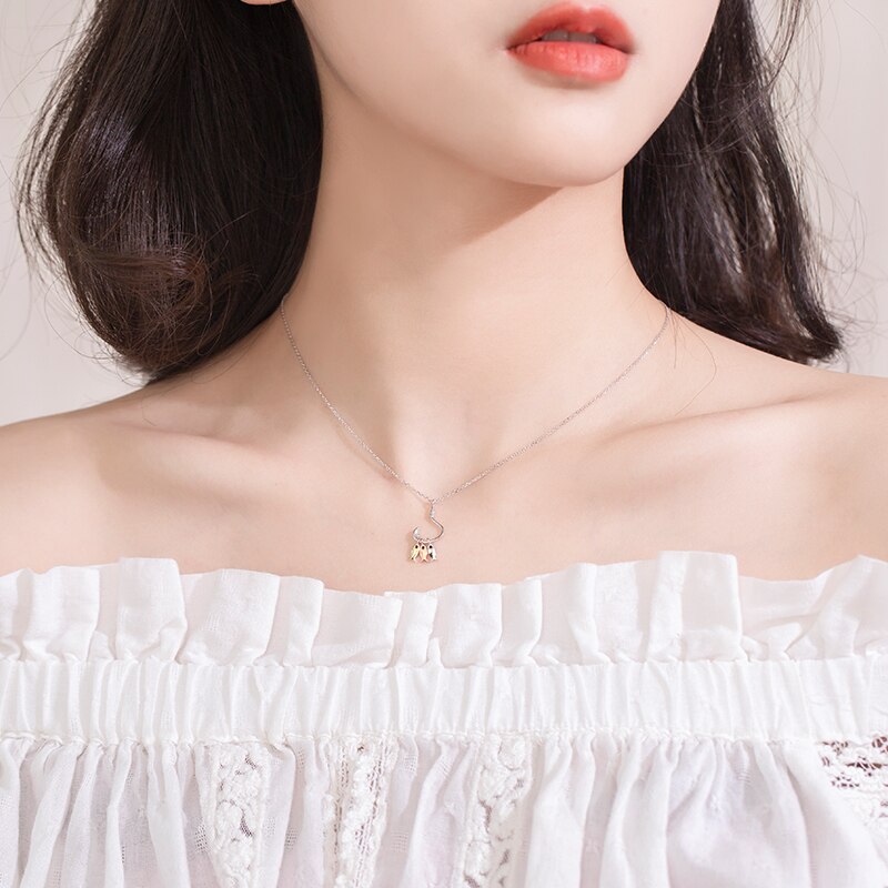 Silver Color Three Little Fish Pendant Originality Necklaces Lucky Fish Hook Necklace For Women Jewelry Girl Gift