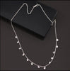 Silver Color  zircon tassel necklaces & pendants for women long statement necklace