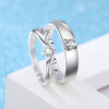 Silver Colour Angel Wing Couple Wedding Ring Engagement Jewelry For Women Men  GaaBou Jewellery