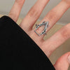 Silver Colour Castle Gothic Punk Finger Rings For Woman  Quality Jewelry 2022 Trend Offers With  GaaBou