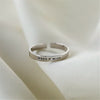 Silver Colour English MAKE A WISH Adjustable Rings For Women Engagement Designer Jewelry  Items GaaBou Jewellery