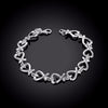 Silver Colour Heart LOVE Women Bracelets on Hand  Designer Jewelry Trend 2022  Jewellery  Christmas