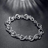 Silver Colour Heart LOVE Women Bracelets on Hand  Designer Jewelry Trend 2022  Jewellery  Christmas