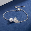 Silver Colour Leaf Pearl Charms Bracelets For Women  Designer Jewelry Trend 2022 Accessories  Christmas GaaBou