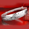 Silver Colour Phoenix Lucky Bracelet Bangles For Women  Quality Jewelry Accessories Christmas