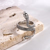 Silver Colour Snake Ring For Women Viking Punk Jewelry Accessories Novelties 2022 Trend Christmas  Items GaaBou