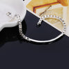 Silver Colour Square Women Bracelets on Hand  Jewelry Accessories  Items Dropship Suppliers Christmas GaaBou