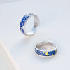 Silver Colour Starry Sky Couple Ring Woman Men Rings  Designer Jewelry Aesthetic Accessories GaaBou Jewellery