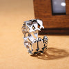 Silver Colour Three Layers Fish Adjustable Rings For Women Engagement Jewelry  Items GaaBou Jewellery