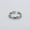 Silver Colour Twist Wave Couple Ring Men Woman Rings  Designer Engagement Jewelry 2022 Trend  GaaBou