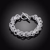 Silver Colour Twisted Women's Bracelets Charm Chain  Jewelry Accessories   Christmas GaaBou