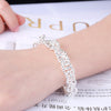 Silver Colour Twisted Women's Bracelets Charm Chain  Jewelry Accessories   Christmas GaaBou