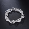 Silver Colour Twisted Women's Bracelets Charm Chain  Jewelry Accessories   Christmas GaaBou