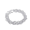 Silver Colour Twisted Women's Bracelets Charm Chain  Jewelry Accessories   Christmas GaaBou