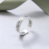 Silver Colour Vintage Rome Number Rings For Women  Quality Female Jewelry Chrismas  Items GaaBou Jewellery