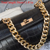 Silver Gold 30cm Metal Purse Chain Strap handbag Handles DIY Purse replacement For Shoulder Bag Straps Bag Chain Strap