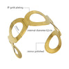Silver Gold Color Cuff Bracelets Open Hollow Bangles for Lovers Fashion Charm Famous Brand Jewelry Feminino Pulseira