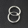Silver Gold Color Simple Minimalist Hollow Round Metal Hoop Earrings L M S 3 Sizes Earring For Man Women Unisex Earring Jewelry