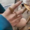 Silver Gold Colour Aestethic Female Finger Rings  Items For Business Summer Women Jewelry Offers With