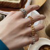 Silver Gold Colour Aestethic Female Finger Rings  Items For Business Summer Women Jewelry Offers With